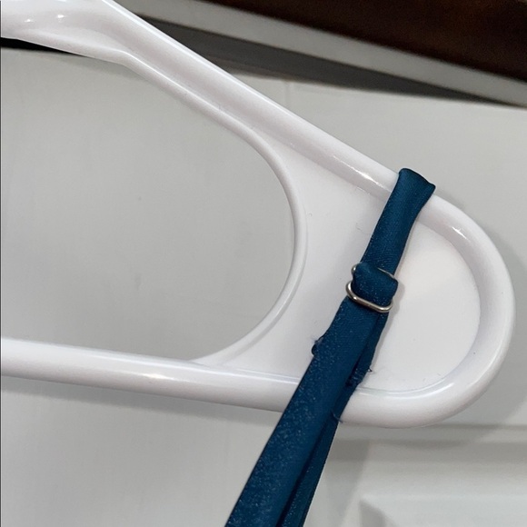 Lulu's Blue Slip Dress with Spaghetti Straps and Slit for Cocktail - Picture 4 of 6